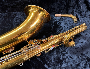 Photo Conn USA Low A Baritone Saxophone in Gold Lacquer, Serial #784229